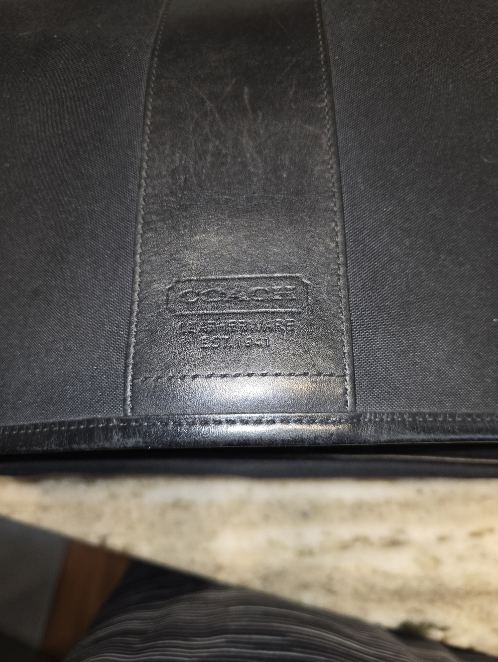 COACH Transatlantic Messenger Authentic Leather/Neoprene. - Picture 7 of 8